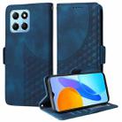 For Honor Play6C / 70 Lite Embossed Rhombus Starry Leather Phone Case(Blue) - 1