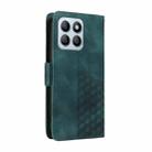 For Honor X8b Embossed Rhombus Starry Leather Phone Case(Green) - 3