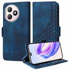 For Honor X50i 5G / 90 Lite Embossed Rhombus Starry Leather Phone Case(Blue) - 1