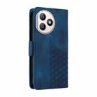 For Honor X50i 5G / 90 Lite Embossed Rhombus Starry Leather Phone Case(Blue) - 3