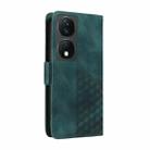 For Honor 90 Smart 5G Global Embossed Rhombus Starry Leather Phone Case(Green) - 3