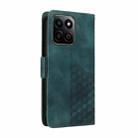 For Honor Play 60 Plus Embossed Rhombus Starry Leather Phone Case(Green) - 3