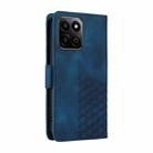 For Honor Play 60 Plus Embossed Rhombus Starry Leather Phone Case(Blue) - 3