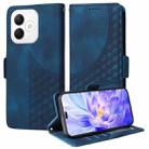 For Honor X60i Embossed Rhombus Starry Leather Phone Case(Blue) - 1