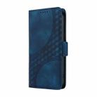 For Honor X60i Embossed Rhombus Starry Leather Phone Case(Blue) - 2