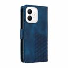 For Honor X60i Embossed Rhombus Starry Leather Phone Case(Blue) - 3