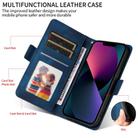 For Honor 300 Embossed Rhombus Starry Leather Phone Case(Blue) - 3