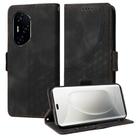 For Honor 300 Pro Embossed Rhombus Starry Leather Phone Case(Black) - 1