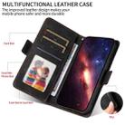 For Honor 400 Embossed Rhombus Starry Leather Phone Case(Black) - 3