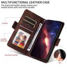 For Honor 400 Embossed Rhombus Starry Leather Phone Case(Brown) - 3