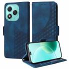 For Honor 400 Lite Embossed Rhombus Starry Leather Phone Case(Blue) - 1