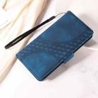 For Honor 400 Lite Embossed Rhombus Starry Leather Phone Case(Blue) - 2