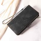 For Honor 400 Lite Embossed Rhombus Starry Leather Phone Case(Black) - 2