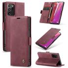 For Samsung Galaxy Note20 Ultra CaseMe Multifunctional Horizontal Flip Leather Case, with Card Slot & Holder & Wallet(Wine Red) - 1