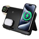 C30 15W 3 in 1 Magnetic Wireless Charger with Night Light(Black) - 1