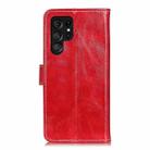 For Samsung Galaxy S25 Ultra 5G Retro Crazy Horse Texture Leather Phone Case(Red) - 3