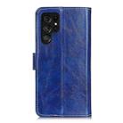For Samsung Galaxy S25 Ultra 5G Retro Crazy Horse Texture Leather Phone Case(Blue) - 3