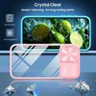 For iPhone 16 Sliding Camshield Acrylic Hybrid TPU Phone Case(Pink Cyan) - 2