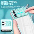 For iPhone 16 Sliding Camshield Acrylic Hybrid TPU Phone Case(Blue Pink) - 3