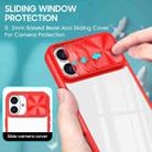 For iPhone 16 Sliding Camshield Acrylic Hybrid TPU Phone Case(Red) - 3