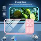 For iPhone 16 Plus Sliding Camshield Acrylic Hybrid TPU Phone Case(Pink Cyan) - 2