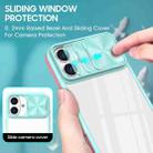 For iPhone 16 Plus Sliding Camshield Acrylic Hybrid TPU Phone Case(Blue Pink) - 3