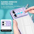 For iPhone 16 Pro Max Sliding Camshield Acrylic Hybrid TPU Phone Case(Purple) - 3