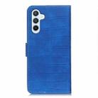 For Samsung Galaxy S24 FE 5G Magnetic Crocodile Texture Leather Phone Case(Blue) - 3