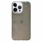 For iPhone 12 Pro Love Pattern Transparent Lens Frame IMD Acrylic Phone Case(Black) - 1