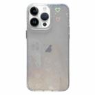 For iPhone 12 Pro Love Pattern Transparent Lens Frame IMD Acrylic Phone Case(White) - 1
