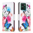 For HMD Pulse PRO /  Pulse / Pulse+ Drawing Pattern Leather Phone Case(Butterflies) - 1