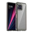 For T-Mobile REVVL 7 Pro 5G Colorful Series Acrylic Hybrid TPU Phone Case(Transparent Grey) - 1