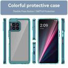 For T-Mobile REVVL 7 Pro 5G Colorful Series Acrylic Hybrid TPU Phone Case(Transparent Blue) - 2