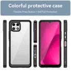 For T-Mobile REVVL 7 5G Colorful Series Acrylic Hybrid TPU Phone Case(Black) - 2