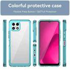 For T-Mobile REVVL 7 5G Colorful Series Acrylic Hybrid TPU Phone Case(Transparent Blue) - 2