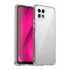 For T-Mobile REVVL 7 5G Colorful Series Acrylic Hybrid TPU Phone Case(Transparent) - 1