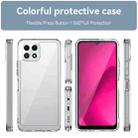 For T-Mobile REVVL 7 5G Colorful Series Acrylic Hybrid TPU Phone Case(Transparent) - 2