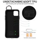 For iPhone 11 Pro Max Rhombic Texture Card Bag Phone Case with Short Lanyard(Green) - 3