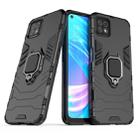For OPPO A72 5G Shockproof PC + TPU Protective Case with Magnetic Ring Holder(Black) - 1