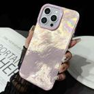 For iPhone 15 Pro Max Tinfoil Texture Colorful Lens Frame IMD Acrylic Phone Case(Pink) - 2