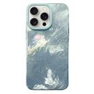 For iPhone 15 Pro Tinfoil Texture Colorful Lens Frame IMD Acrylic Phone Case(Green) - 1