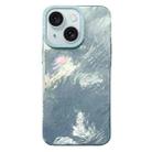 For iPhone 15 Tinfoil Texture Colorful Lens Frame IMD Acrylic Phone Case(Green) - 1