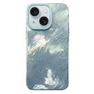 For iPhone 14 Plus Tinfoil Texture Colorful Lens Frame IMD Acrylic Phone Case(Green) - 1