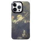 For iPhone 14 Pro Tinfoil Texture Colorful Lens Frame IMD Acrylic Phone Case(Black) - 1