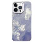 For iPhone 14 Pro Tinfoil Texture Colorful Lens Frame IMD Acrylic Phone Case(Silver) - 1