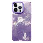 For iPhone 14 Pro Tinfoil Texture Colorful Lens Frame IMD Acrylic Phone Case(Purple) - 1