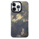 For iPhone 14 Pro Max Tinfoil Texture Colorful Lens Frame IMD Acrylic Phone Case(Black) - 1