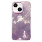 For iPhone 13 Tinfoil Texture Colorful Lens Frame IMD Acrylic Phone Case(Pink) - 1