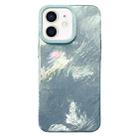 For iPhone 12 Pro Max Tinfoil Texture Colorful Lens Frame IMD Acrylic Phone Case(Green) - 1