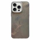 For iPhone 15 Pro Tinfoil Texture Diamond Lens Frame IMD Acrylic Phone Case(Black) - 1